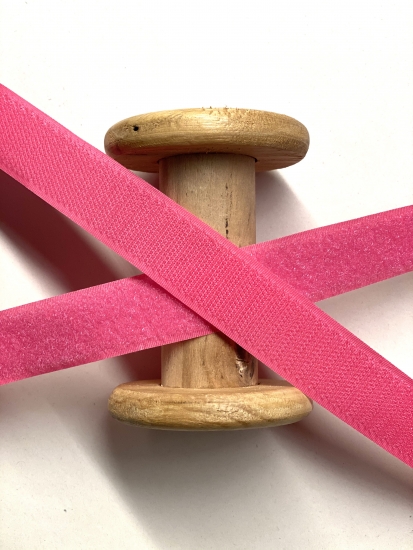Klettband 25 mm - Pink