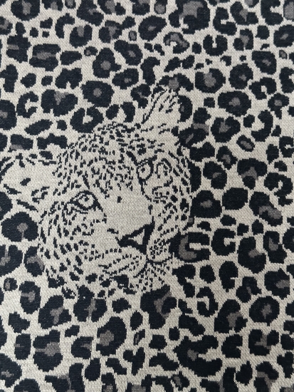 Jacquard - Jersey Swafing - Safari - Tigermuster Beige/Camel
