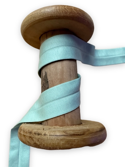 Jerseyschrägband Basic einfach gefalzt - Aqua