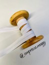 Schrägband Uni 20mm - Naturweiß